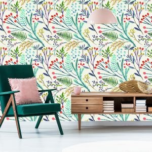 Papier Peint Plantes De Style Rétro – Image 6