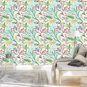 Papier Peint Plantes De Style Rétro – Image 3