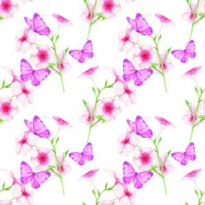 Papier Peint Nature Fleurs Papillons Pour Une Chambre D'enfant – Image 1