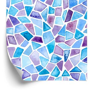 Papier Peint Mosaïque Géométrique Pour Salon, Bureau – Image 2