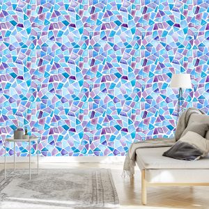 Papier Peint Mosaïque Géométrique Pour Salon, Bureau – Image 3