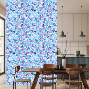 Papier Peint Mosaïque Géométrique Pour Salon, Bureau – Image 4