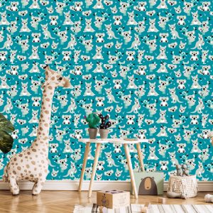 Papier Peint Pour Garçon Animaux Koalas Arbre – Image 5