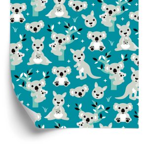 Papier Peint Pour Garçon Animaux Koalas Arbre – Image 2