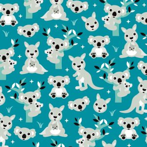 Papier Peint Pour Garçon Animaux Koalas Arbre – Image 1