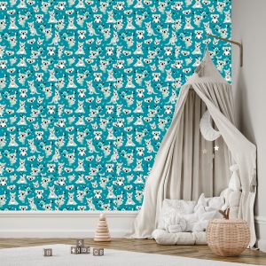 Papier Peint Pour Garçon Animaux Koalas Arbre – Image 3