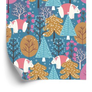 Papier Peint Plantes D'arbres Colorées Chambre D'enfants – Image 2