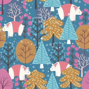 Papier Peint Plantes D'arbres Colorées Chambre D'enfants – Image 1