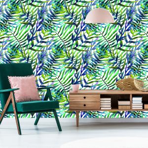 Papier Peint Feuilles De Palmier - Aquarelle – Image 6