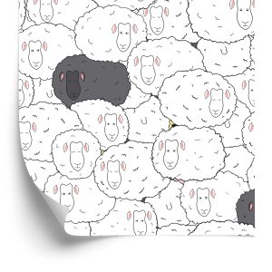 Papier Peint Famille De Moutons – Image 2