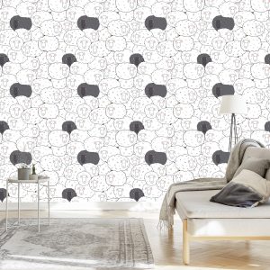 Papier Peint Famille De Moutons – Image 3