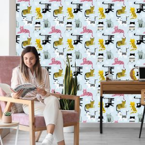 Papier Peint Pour Les Enfants - Oiseaux Colorés – Image 7