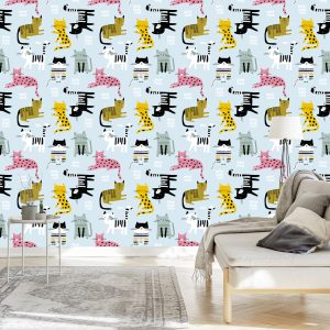 Papier Peint Pour Les Enfants - Oiseaux Colorés – Image 3