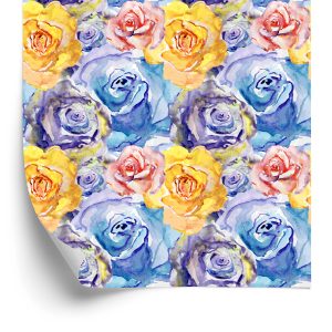 Papier Peint Fleurs Roses Colorées – Image 2