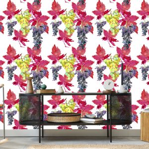 Papier Peint Pour La Salle À Manger, Fruits, Branches, Feuilles, Vert – Image 5