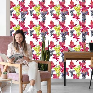 Papier Peint Pour La Salle À Manger, Fruits, Branches, Feuilles, Vert – Image 7