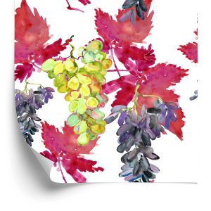 Papier Peint Pour La Salle À Manger, Fruits, Branches, Feuilles, Vert – Image 2