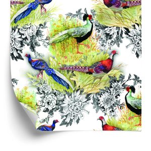 Papier Peint Paons Et Faisans – Image 2