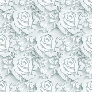 Papier Peint 3D Optique Fleurs Feuilles Salon Bureau – Image 1