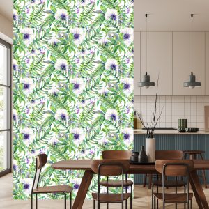 Papier Peint Feuilles Fleurs – Image 4