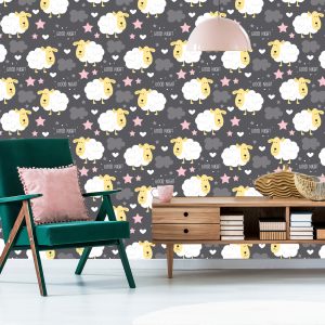 Papier Peint Moutons Sur Fond Sombre – Image 6