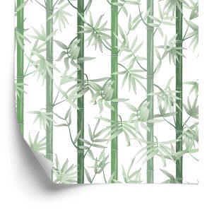 Papier Peint Beau Bambou Vert – Image 2