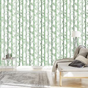 Papier Peint Beau Bambou Vert – Image 3