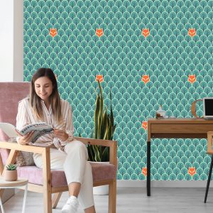 Papier Peint Arbres Verts Pour La Chambre Des Enfants – Image 7