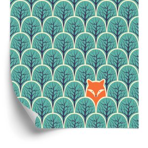 Papier Peint Arbres Verts Pour La Chambre Des Enfants – Image 2