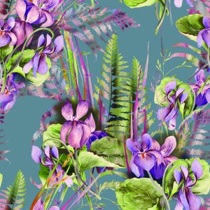 Papier Peint Fleurs, Feuilles – Image 1