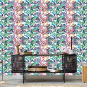 Papier Peint Plantes Tropicales Et Insectes – Image 5