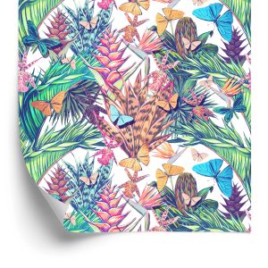 Papier Peint Plantes Tropicales Et Insectes – Image 2