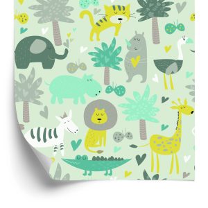 Papier Peint Pour Les Enfants - Animaux Sauvages – Image 2
