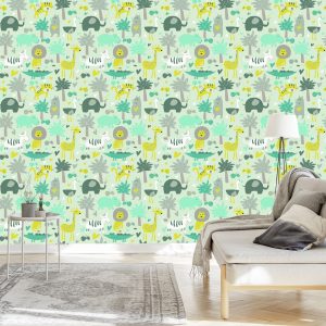 Papier Peint Pour Les Enfants - Animaux Sauvages – Image 3