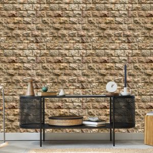 Papier Peint Mur De Pierre - Effet 3D – Image 5