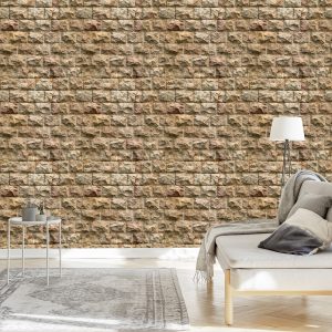 Papier Peint Mur De Pierre - Effet 3D – Image 3