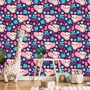 Papier Peint Pour Les Filles, Les Animaux, Les Feuilles De La Forêt – Image 5