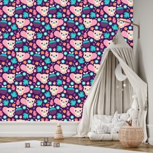 Papier Peint Pour Les Filles, Les Animaux, Les Feuilles De La Forêt – Image 3