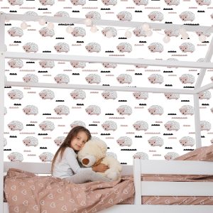 Papier Peint Pour Chambre Garçon Hérisson Animaux Nuages – Image 7