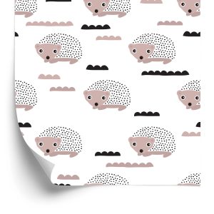 Papier Peint Pour Chambre Garçon Hérisson Animaux Nuages – Image 2