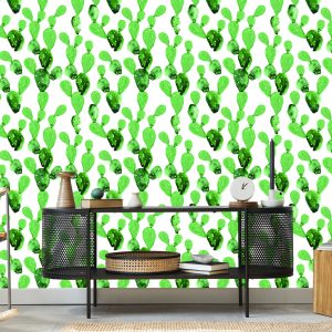 Papier Peint Fleurs De Cactus Aquarelle – Image 5