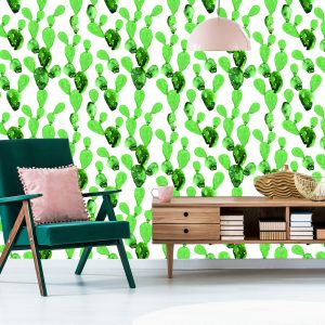 Papier Peint Fleurs De Cactus Aquarelle – Image 6