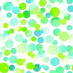 Papier Peint Cercles Verts Aquarelles – Image 1