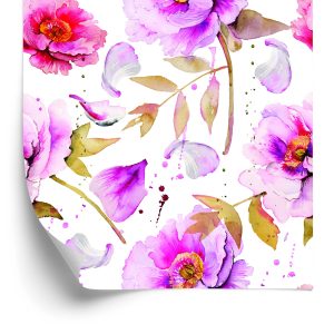 Papier Peint Pivoines Aux Couleurs Vives – Image 2