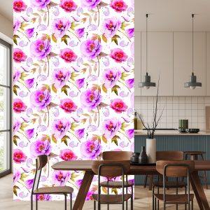 Papier Peint Pivoines Aux Couleurs Vives – Image 4