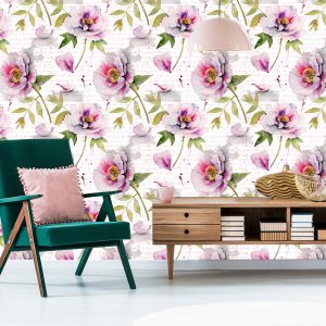 Papier Peint Pivoines Vintage – Image 6