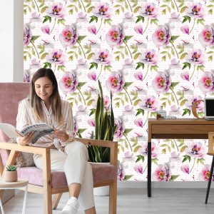 Papier Peint Pivoines Vintage – Image 7