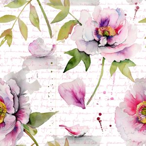 Papier Peint Pivoines Vintage – Image 1