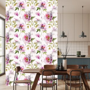 Papier Peint Pivoines Vintage – Image 4