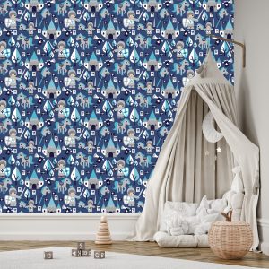 Papier Peint Chevaux De Chevaliers De Conte De Fées Pour La Chambre Des Enfants – Image 3